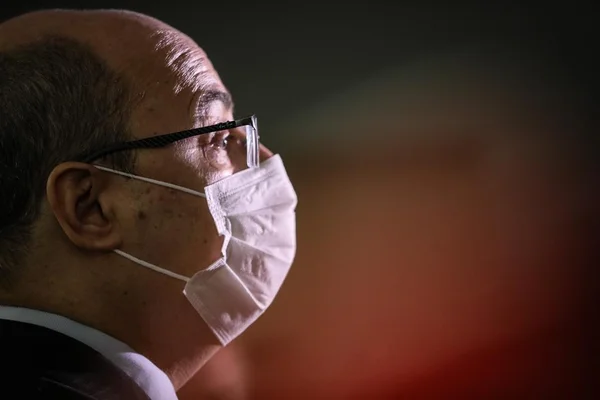 Wilson Witzel, governador do Rio afastado, em julgamento no Tribunal de Justiça