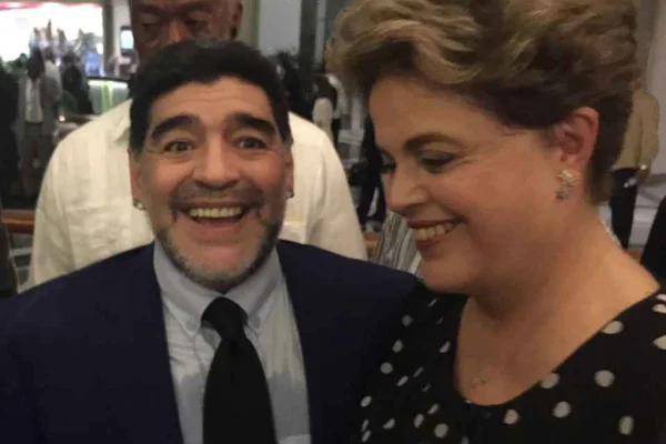 Maradona e Dilma Rousseff