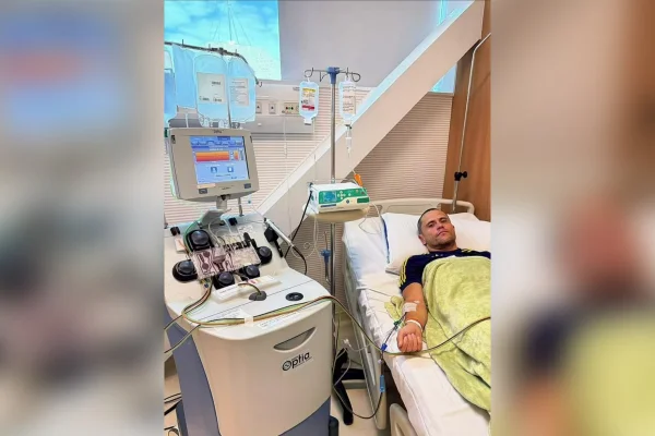 Gleidson Azevendo, irmão de Cleitinho doação de medula para o irmão Matheus