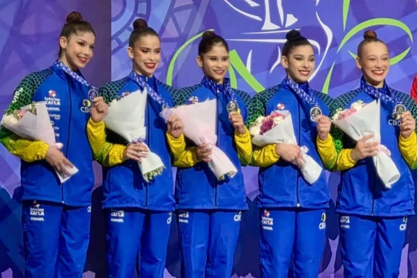 Ginástica Rítmica: Brasil leva prata no Mundial ao som de Lady Gaga - Metrópoles
