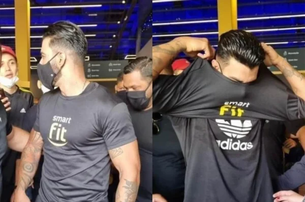 Gusttavo Lima faz publi de graça para academia: “Me deram, vesti”