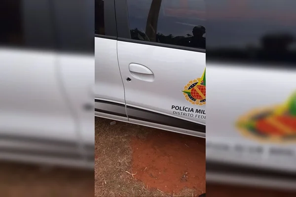 Que audácia! Bandidos arrombam viatura da PMDF e furtam sirene