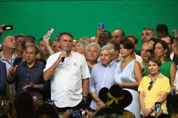 Bolsonaro discursa durante o evento do PL