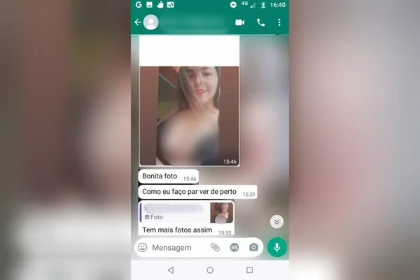 Mensagem que Priscila Lima recebeu do diretor do hospital