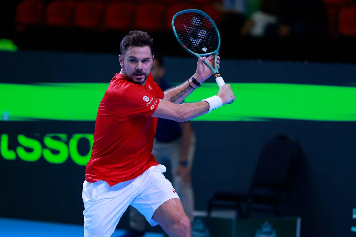 Wawrinka e Gustavo Heide duelam pela Copa Davis Wawrinka e Gustavo Heide duelam pela Copa Davis