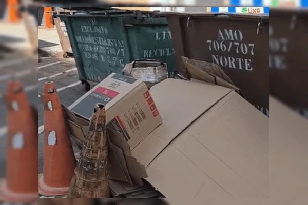 Moradores da Asa Norte denunciam acúmulo de lixo e ausência de coleta