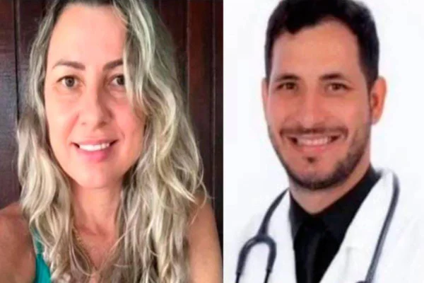 Imagem colorida de mãe e filho suspeitos de matar duas pessoas em MT - Metrópoles