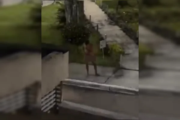 “Peladão misterioso” é visto novamente usando apenas balaclava no DF