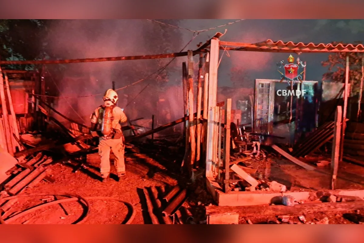 Bombeiros do DF Combatem Incêndios em Sobradinho e Taguatinga