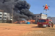 O Corpo de Bombeiros foi acionado por volta das 10h28