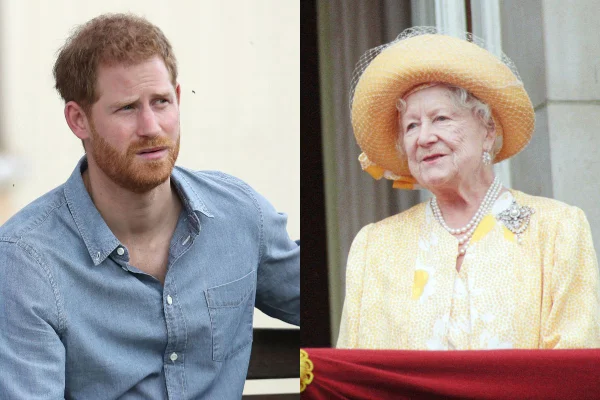 Príncipe Harry e rainha-mãe - Metrópoles