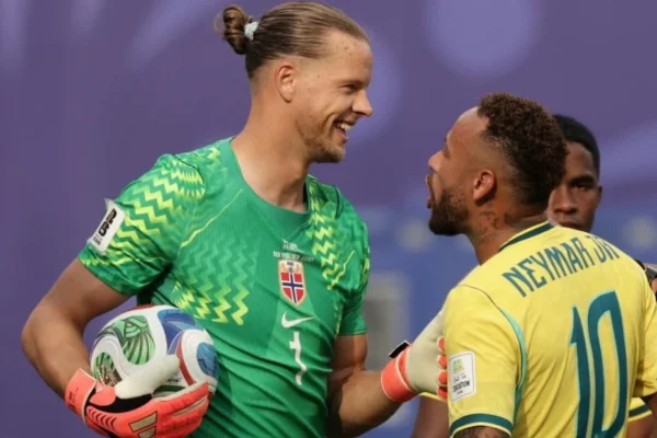 Nyland, goleiro da Noruega, exalta Neymar e faz apelo na web após Copa