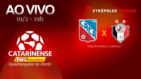 Catarinense 2026: veja Carlos Renaux x Joinville ao vivo no YouTube