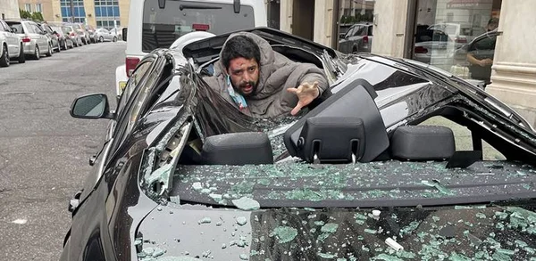 Cenas fortes: homem sobrevive após cair do 9º andar em cima de carro nos EUA
