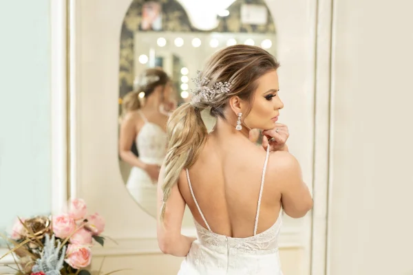 Cabelo penteado noiva
