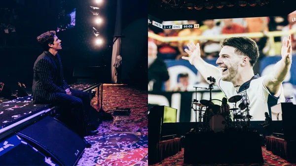 Fotografia colorida do the killers em show