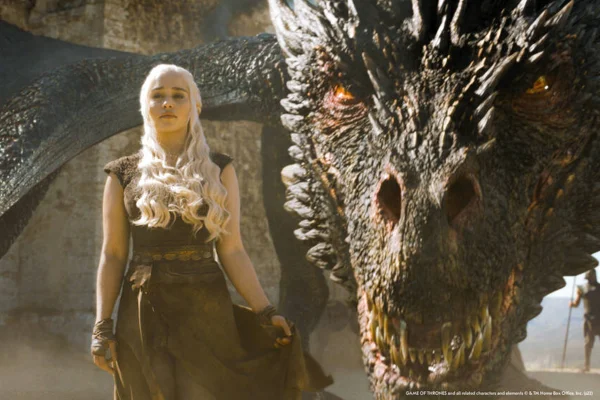 Daenerys Targaryen (Emilia Clarke) na 5ª temporada de Game of Thrones