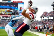 O Patriots venceu o Titans por 31 x 13 O Patriots venceu o Titans por 31 x 13