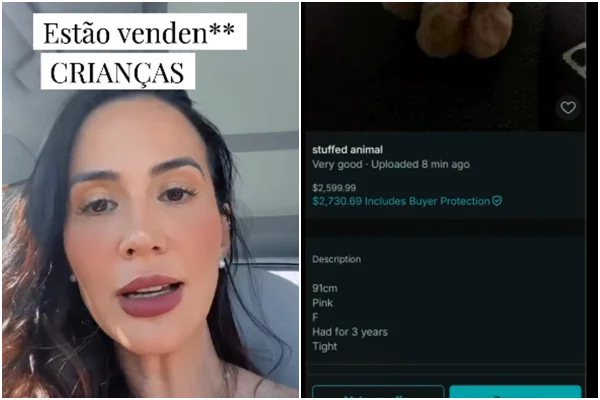 Influenciadora denuncia venda de crianças na internet