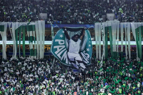 Torcida do Palmeiras exibe mosaico de Endrick, em jogo de despedida antes da transferência para Real Madrid
