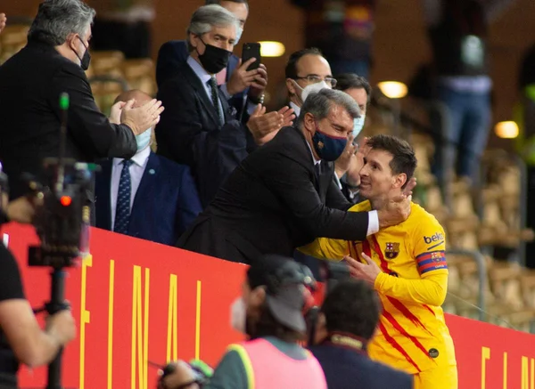 Joan Laporta e Lionel Messi