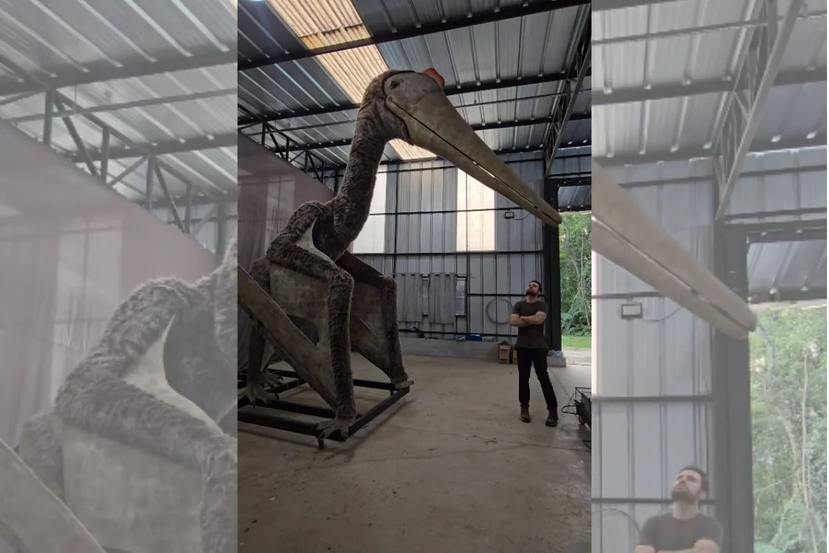 Artista surpreende ao recriar animal primitivo em animatrônico realista