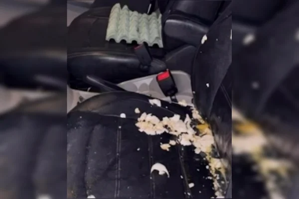 Briga por gasolina acaba em ovada, carro depredado e mulher agredida