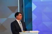 Lula e Flávio no debate da Globo