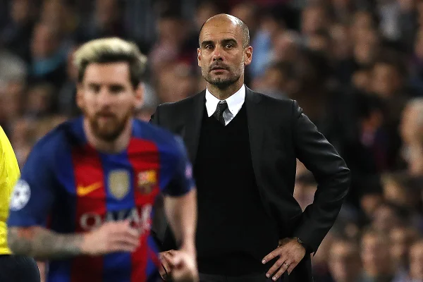Lionel Messi e Pep Guardiola