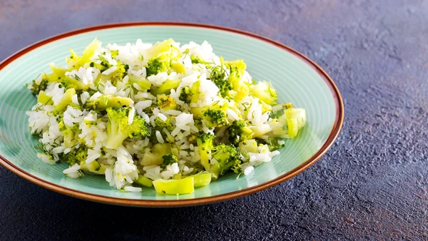 Arroz com brócolis
