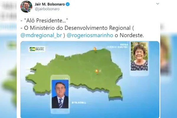“Alô, presidente”: campanha de Bolsonaro usa modelos como “nordestinos”