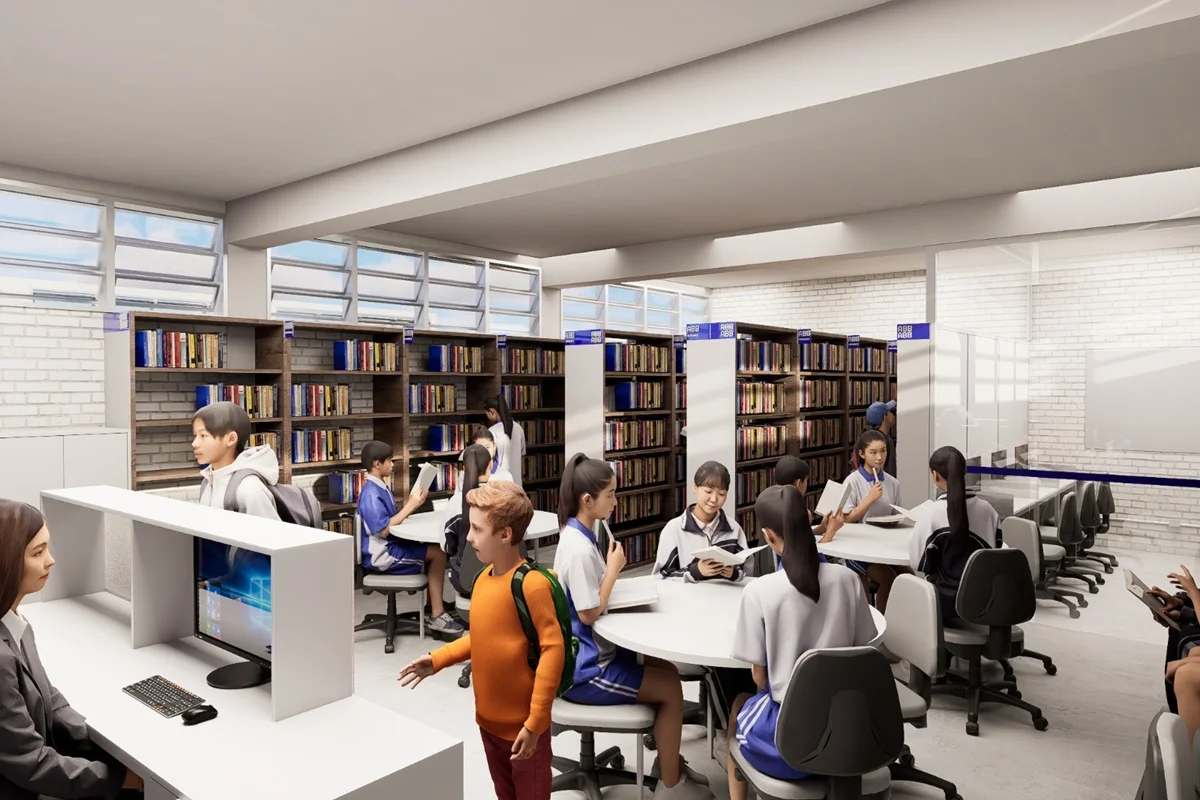Novo espaço da biblioteca do CEDLAN ganhou móveis, livros e computadores para os estudantes Novo espaço da biblioteca do CEDLAN ganhou móveis, livros e computadores para os estudantes