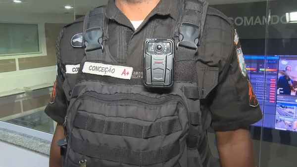 Câmeras em farda da PM do Rio de Janeiro