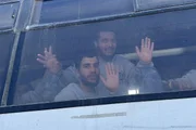 Palestinos que estavam presos em Israel