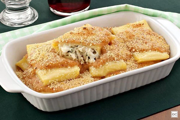 Sofiatelli de frango com molho rosé