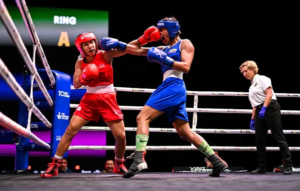 Imagem colorida de Rebeca Lima, brasileira campeã no Mundial de Boxe- Metrópoles