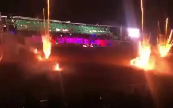 Vídeo. Jovem atingida por fogos de artifício tem queimadura de 2º grau