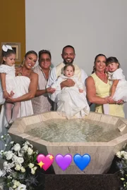 Maria Flor, Poliana Rocha, Leonardo, José Leonardo, Margareth Serrão e Maria Alice.