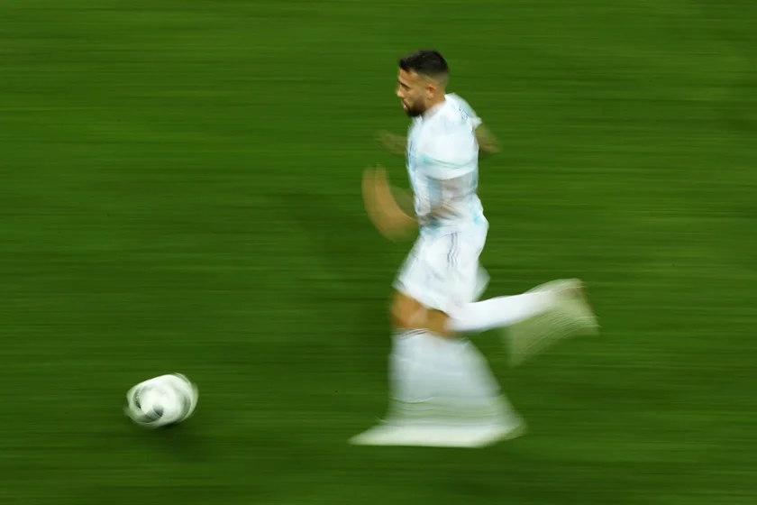 Nicolás Otamendi em ação Nicolás Otamendi em ação