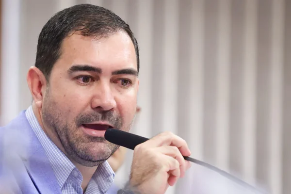 Presidente da FFDF, Daniel Vasconcelos, romário e Kajuru - Metrópoles