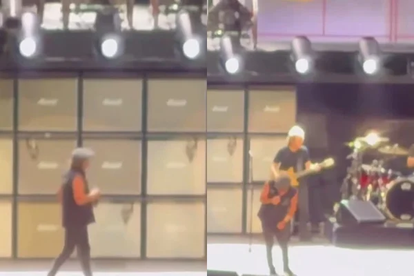 Canhão falha em show do AC/DC e quase atinge vocalista. Veja vídeo