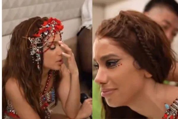 Anitta chora e mostra perrengue em bloco