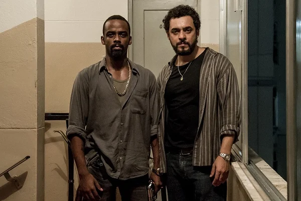Raphael Logan (Evandro) e Rui Ricardo Dias (Morello) em Impuros