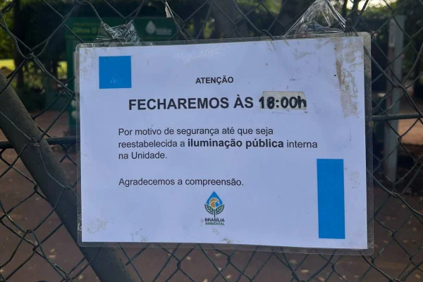 Parque Olhos D’Água reduz horário de funcionamento por falha na iluminação - destaque galeria Parque Olhos D’Água reduz horário de funcionamento por falha na iluminação - destaque galeria