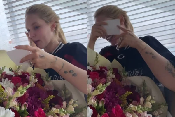 Reação de Virginia ao receber flores viraliza