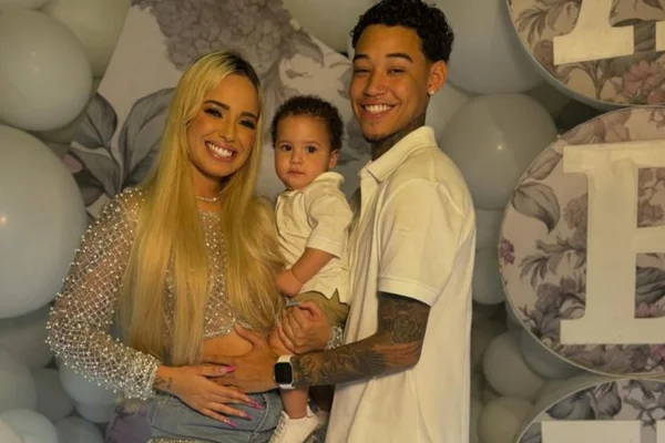 Evellyn Donato, Ruanzinho e o filho - Metrópoles