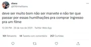 Após a queda dos sites de cinema, as redes sociais foram inundadas com memes sobre o filme