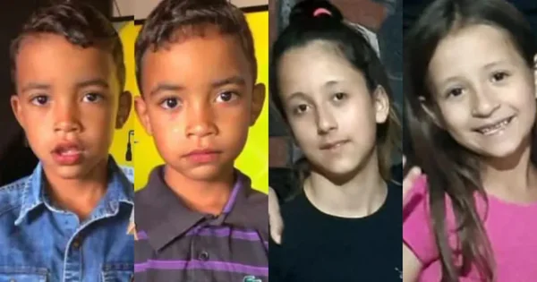 Motorista atropela e mata 4 crianças