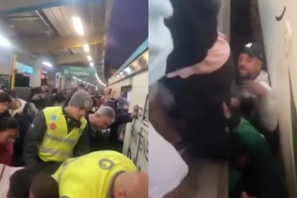 Mulher cai no vão entre trem e plataforma na estação Jurubatuba-Senac - Metrópoles