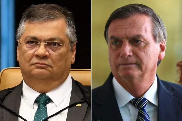 Flávio Dino e Jair Bolsonaro